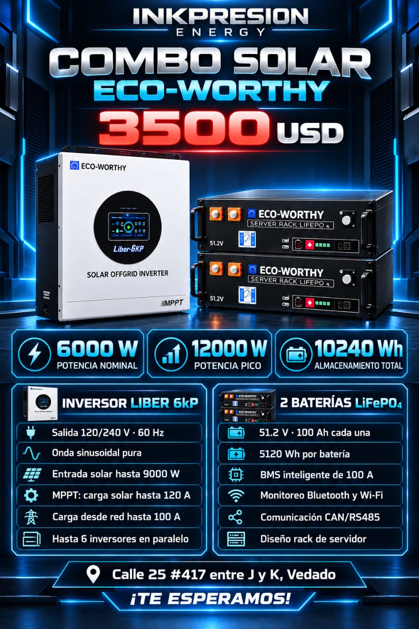 Combo Eco-Worthy Liber 6kP