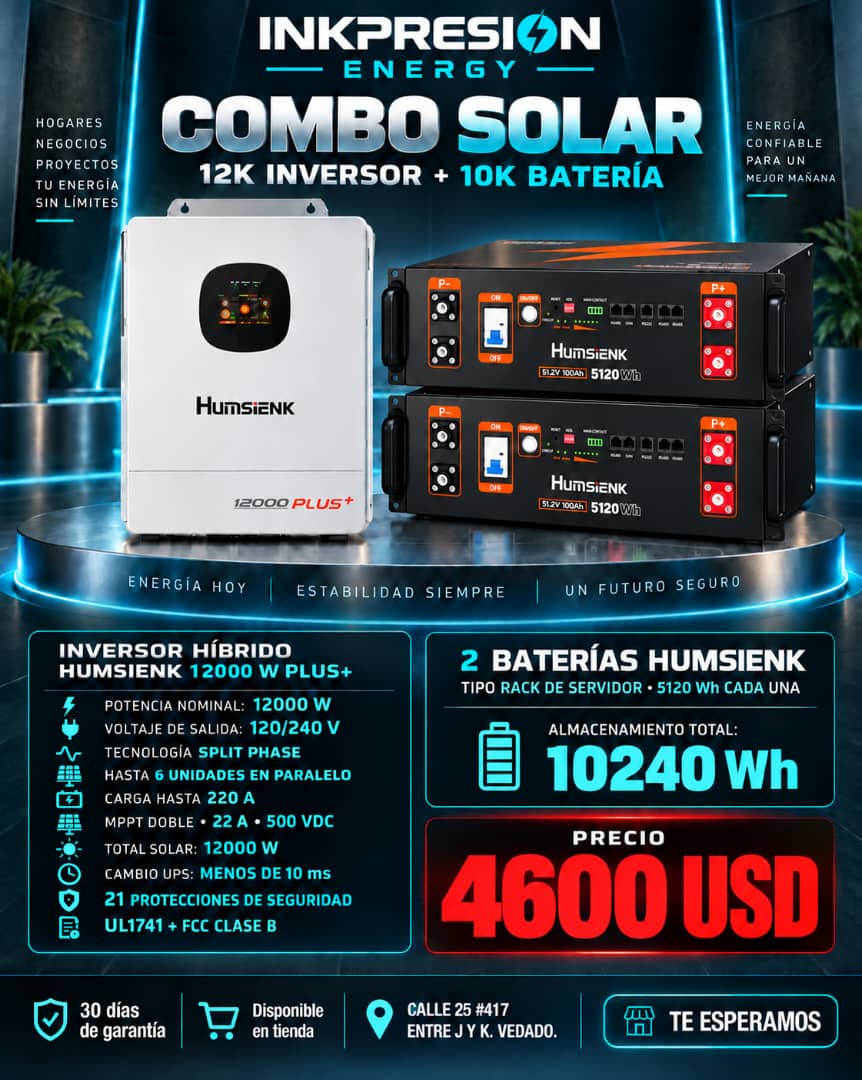 Combo Humsienk 12000 W Plus+
