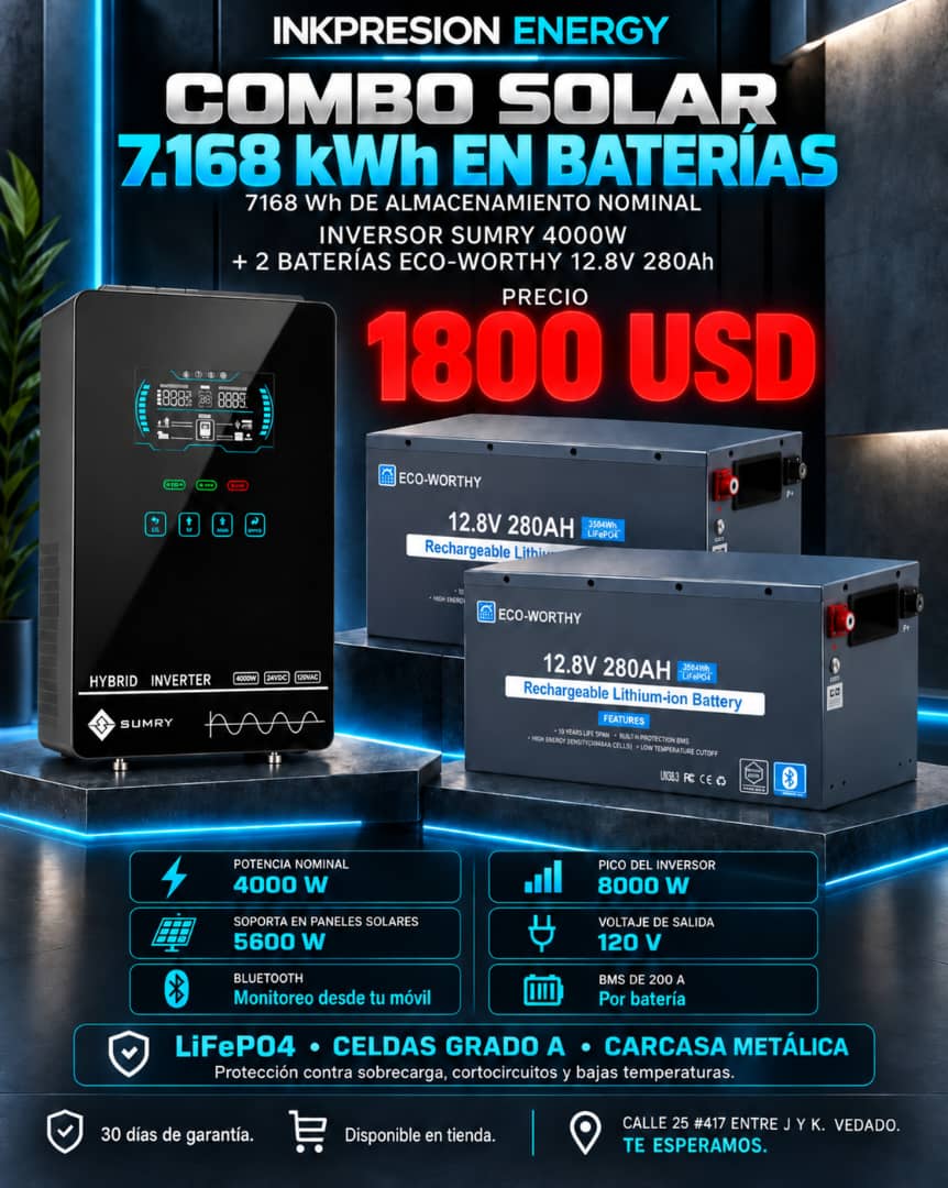 Combo Sumry + 2 Eco-Worthy 7.168 kWh